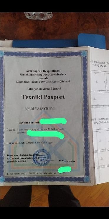 kiraye evlee: M.Ə. Rəsulzadə qəs. 7 otaqlı, 660 kv. m, Təmirsiz — 5