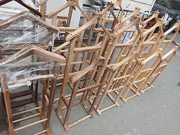 Digər biznes avadanlığı: Taxta geyim valetləri (stand) - Material: təbii ağac (yüngül və — 5