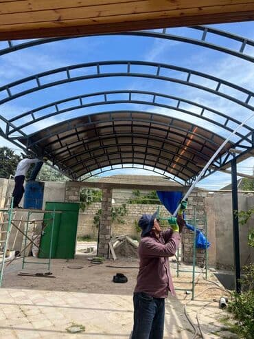 həyət navesləri: Polikarbonatdan hazırlanmış, günəşdən və yağışdan qoruyan örtük — 6