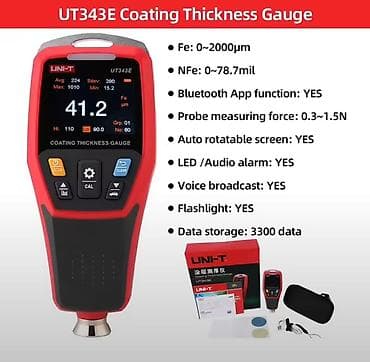 k19 mobile: UNI-T UT343E BOYA QALINLIĞI ÖLÇƏN | COATING THICKNESS GAUGE | FE/NFE | — 1