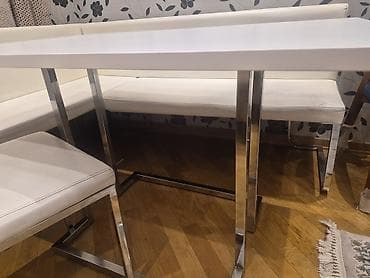 metbex stolu instagram: Mətbəx üçün, İşlənmiş, Açılmayan, Dördbucaq masa, 2 stul — 5