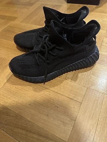 Мужская обувь: Qara rəngli kişi/kadın yeezy ayaqqabısı - Rəng: Tam qara — 3