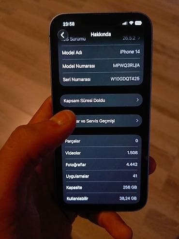 su krant: IPhone 14, 256 GB, Mavi — 5