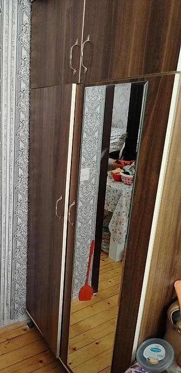 taxta ref: 3 qapılı paltar dolabı – güzgülü, üst dolabçalı. - Material — 1
