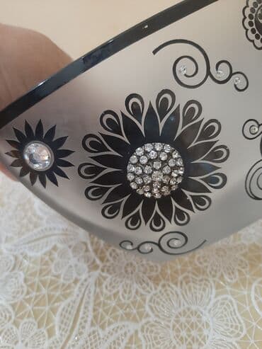 otaq gulleri: Kasalar, 1 əd, rəng - Boz, Şüşə, Polşa — 1