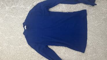 яркие женские леггинсы: Mavi rəngli uzunqol köynək/bluza - Rəng: parlaq kobalt-mavi - Model — 1