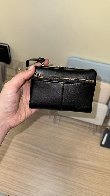 mini cantalar: Məhsul: Qara rəngli çoxfunksiyalı pulqabı/kiçik çanta - Material — 3