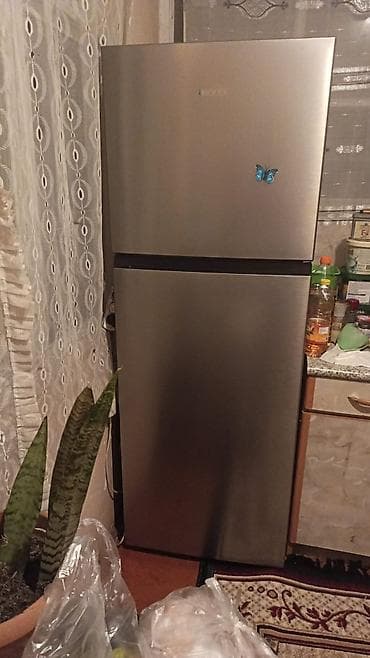 Mikrodalğalı sobalar: İki qapılı soyuducu – üstdə dondurucu bölmə - Rəng: paslanmayan — 1