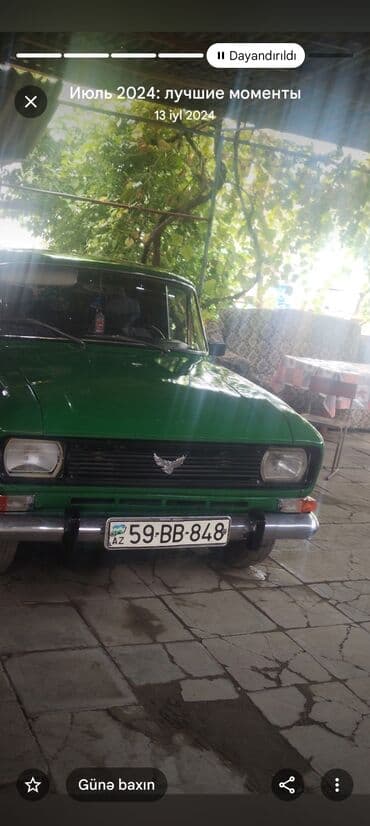 lada vaz 2108: Model: Moskvich 412 (sedan) Rəng: tünd yaşıl Ban növü: 4 qapılı sedan — 1