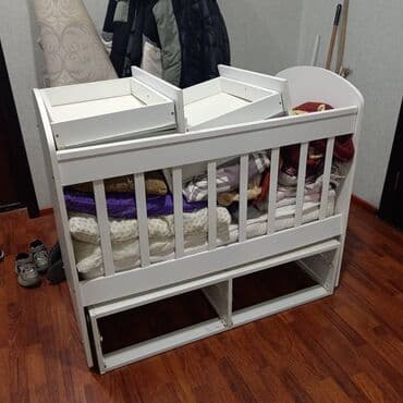 Ev və bağ: Oğlan və qız üçün, İşlənmiş, Dördbucaq, Beşik, Dəstsiz, Matras ilə — 1