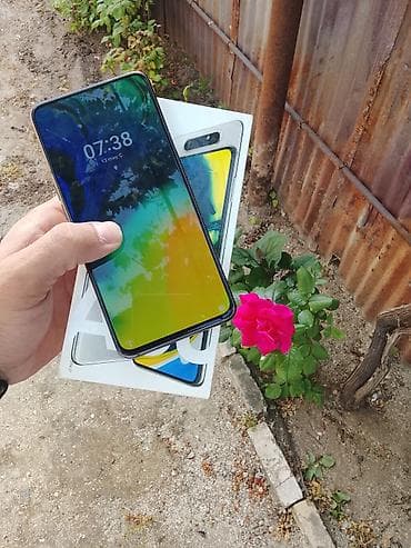 redmi note 8 32gb: Samsung Galaxy A80, 128 GB, rəng - Gümüşü, Simsiz şarj — 2