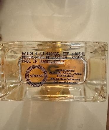 fatime etir: ARMAF parfume ətir 105 ml Yenidir, 1-2 dəfə iyisinə baxılıb 2029- a — 2