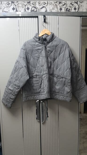 x7 smart saat: ZARA kişi/kadın quilted jaket - Rəng: boz - Ölçü: XL (EUR XL / USA XL — 1