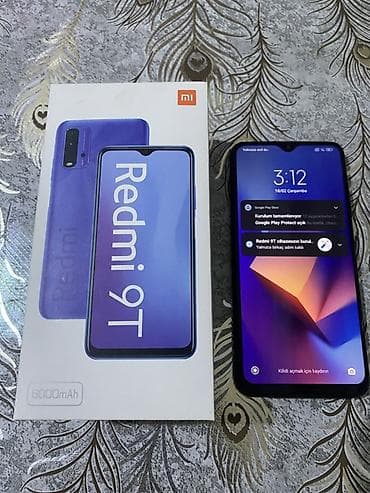 Redmi 9T, 64 GB, rəng - Mavi, Barmaq izi