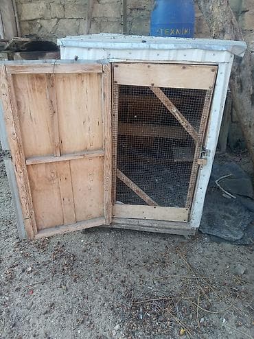 Taxta və metal profildən hazırlanmış quş/balaca heyvan qəfəsi (xüsusi lalafo.az -da Taxta və metal profildən hazırlanmış quş/balaca heyvan qəfəsi (xüsusi