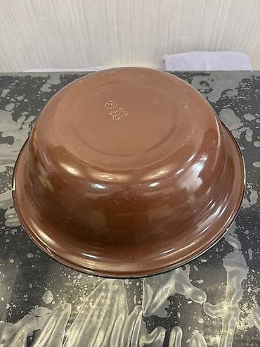 Дрова: Emal qab – iri ölçülü dərin kasa sovetin - Material: emal örtüklü — 2