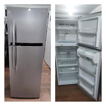 İşlənmiş 2 qapılı LG Soyuducu Satılır, rəng - Boz, Təkərli