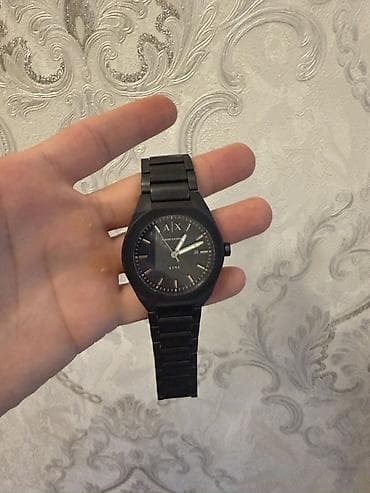bas: Qol saatı, Emporio Armani, rəng - Qara — 2
