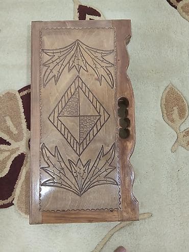 nerd satilir: Taxta nərd taxtası – əl işidir - Material: təbii ağac, lakla — 5