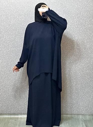 wolt forma: İkiqat kəsimli, geniş formalı dəst – uzun tunik və ətəkdən ibarət — 2