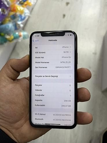 apple 5 s: IPhone Xs, 256 GB, Qızılı, Face ID — 3