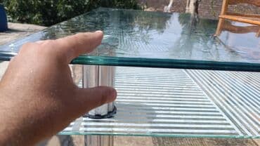 stol transformer: Qonaq masası, Açılmayan, Şüşə, Dördbucaq masa — 2