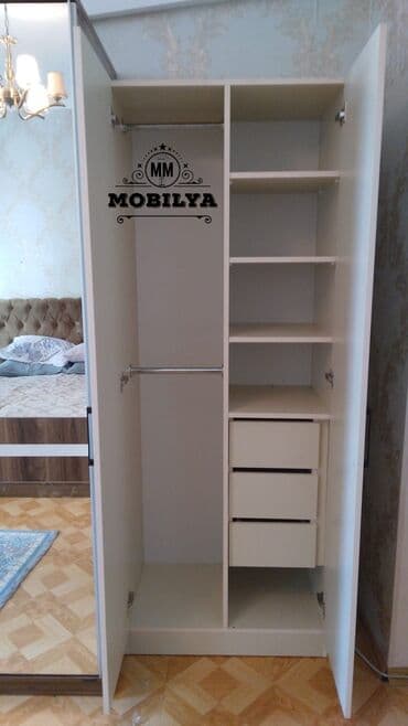 metbex ucun skaf: Düz dolab, Qonaq otağı üçün, Dəhliz üçün, Yataq otağı üçün, Qarderob, Açılan, Korpuslu, 2 qapılı — 7