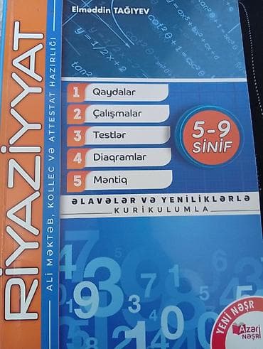 xonca satisi: Riyaziyyat kitabı içi tər-təmizdir heç islənilməyib lazım deyil deyə — 2