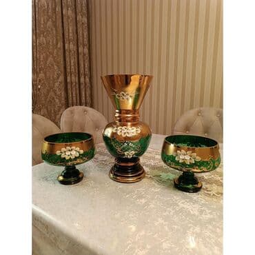 saxsi gul qablari: Vaza dəsti, Bogem şüşəsi — 1