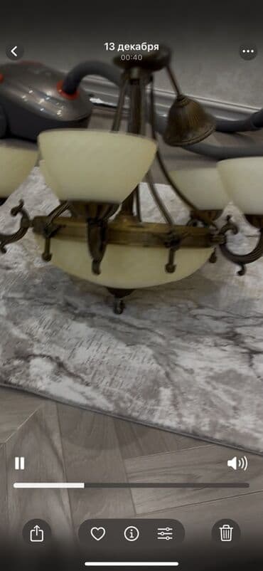 Свечи: Люстра, 7 ламп, Металл — 4