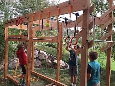 nerdivan nedir: Bağ üçün çoxfunksiyalı uşaq oyun kompleksi - Material: möhkəm metal — 7
