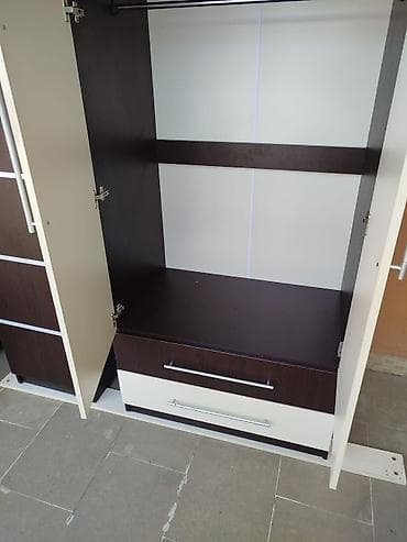 İkiqapılı paltar dolabı - Material: laminat/LDSP gövdə, möhkəm metal — 5