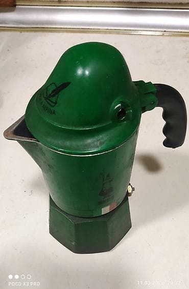 pec qaz: İşlənmiş, rəng - Yaşıl, Qəhvədan, Qeyzer, Alüminium, İtaliya — 1