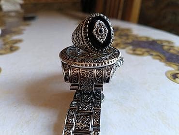 Комплекты с часами: Б/у, Классические Комплекты с часами, цвет - Серебристый — 5