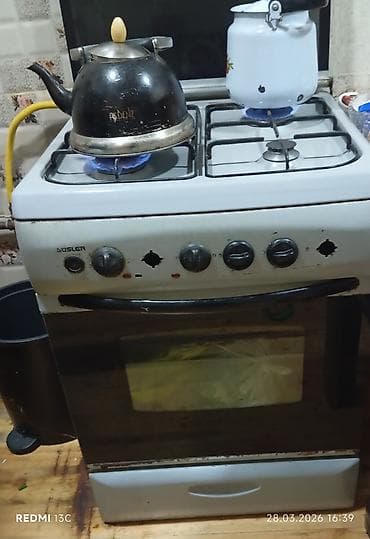 Qaz sobası Ayrıca dayanan, 4 gözlü