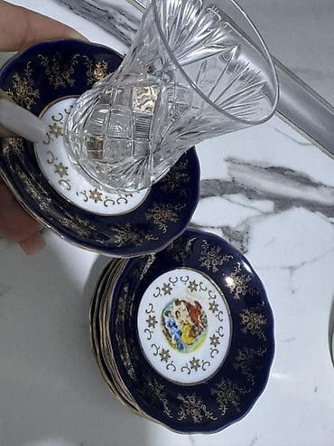 çaylar: Nəlbəkilər, rəng - Mavi, Farfor — 2