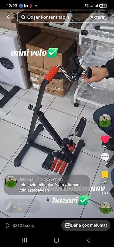 velosiped ev: Mini velo el ayag otrag heyəti yaşiyallarcun dizde olan agrillri gotur — 4