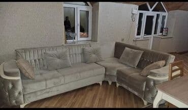 divan 2 əl: Künc divan, İşlənmiş, Açılan, Bazalı, Çatdırılma yoxdur — 1