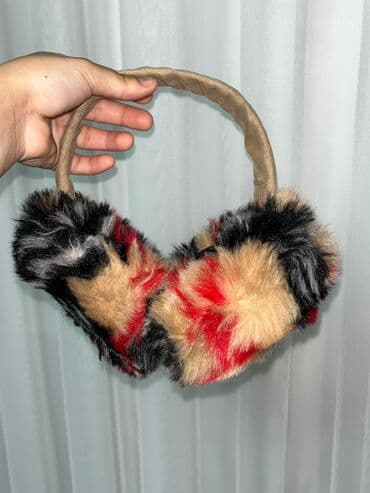 детские натуральные шубы: Pişik tükünü xatırladan yumşaq qulaqlıq (earmuff) - Material: süni — 1