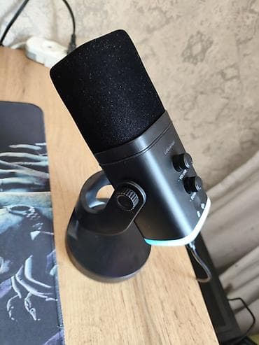 simli mikrofon: USB/XLR Streaming mikrofonu – masaüstü tripod dayağı ilə — 4