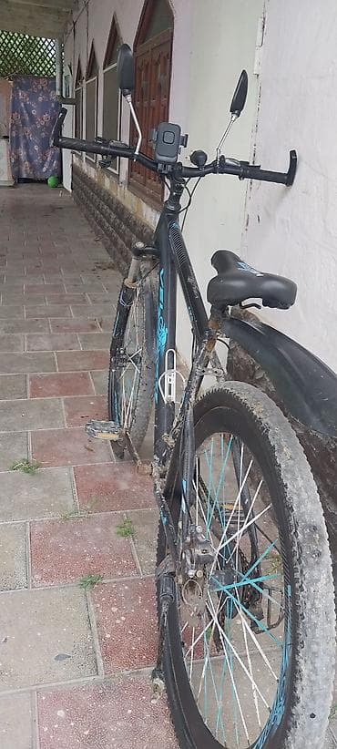 idman rəsmləri: Dağ/şosse tipli Velostorm velosiped - Rəng: qara-göy aksentlər - — 2
