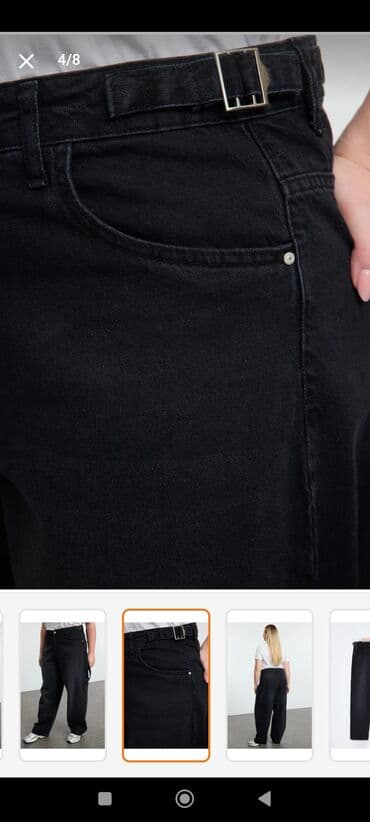 şalvar kofta: Şalvar, Trendyolmilla, 5XL (EU 50), rəng - Boz — 3