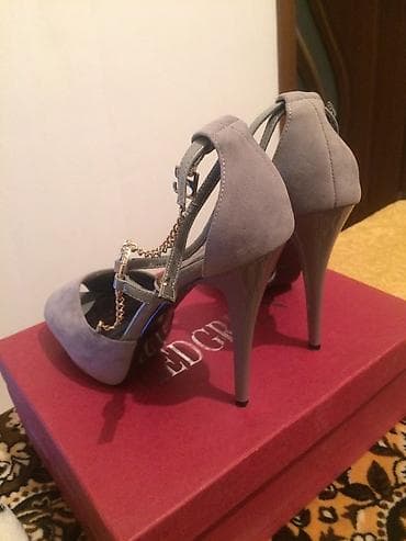 Basanoşka və səndəllər: Ölçü: 38, rəng - Boz, İşlənmiş — 3