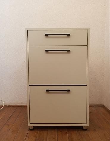 Yeni, 2 qapılı, Ağ, Digər material Ayaqqabı dolabı