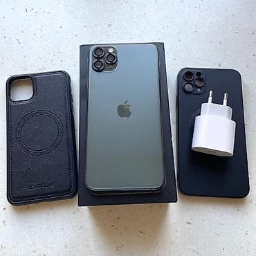 IPhone 11 Pro Max, 256 GB, Alpine Green, Face ID, Simsiz şarj — 1