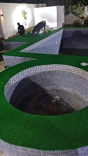 🏊‍♂️ Hovuz kənarları üçün xüsusi rezin örtüklər! ✅ Sürüşməyə qarşı — 3
