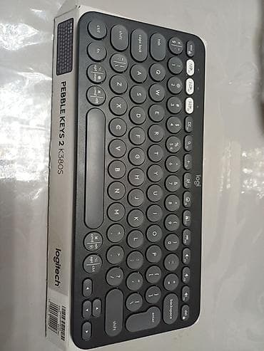 Logitech Pebble Keys 2 K380S simsiz klaviatura yenidir hediyye edilib lalafo.az -da Logitech Pebble Keys 2 K380S simsiz klaviatura yenidir hediyye edilib