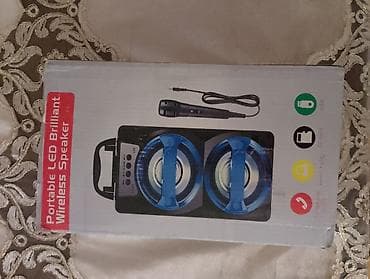 dinama 07: Portativ LED Bluetooth səs kolonkası - İki ədəd iri dinamiklərlə — 5