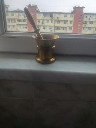 su kranti: Misin hovançı və döyəni – bürünc - Material: tam metal bürünc - — 3