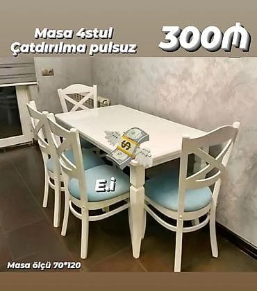 qonaq otagi stol: Masa və oturacaq dəstləri — 1